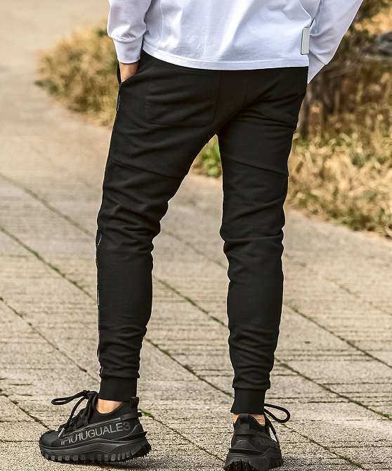 1PIU1UGUALE3 RELAX ウノピゥウノウグァーレトレ リラックス セットアップ メンズ スウェット 上下セット ジャージ パーカ ブラック XL LL_画像5