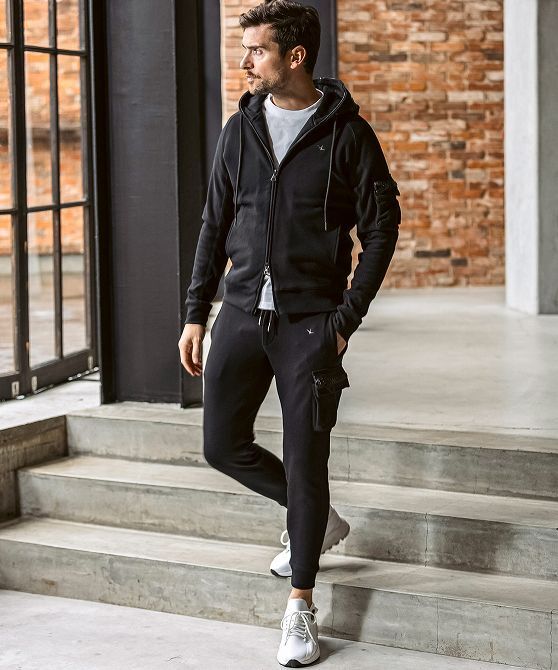 1PIU1UGUALE3 RELAX ウノピゥウノウグァーレトレ リラックス メンズ ブランド カーゴ パーカ セットアップ ジャージ ウェア 2L 3L XXL_画像2