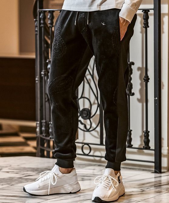 1PIU1UGUALE3 ウノピゥウノウグァーレトレ ベロア セットアップ ジャージ 上下 メンズ パーカー スウェット ブランド ジムウェア 2L 3L XXL_画像5