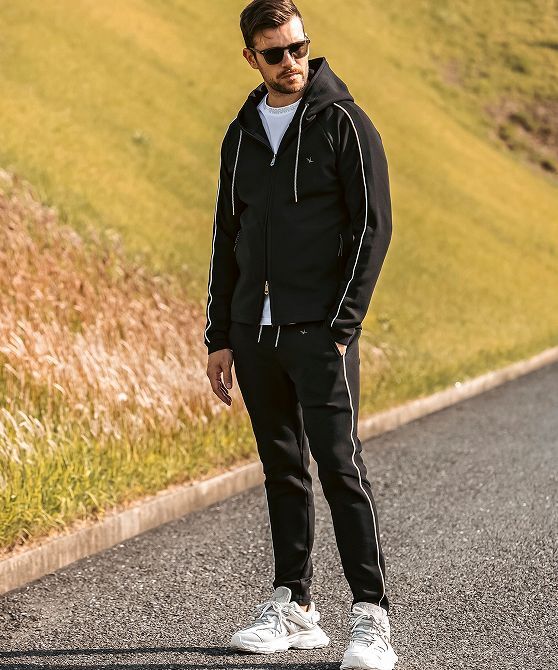 1PIU1UGUALE3 RELAX ウノピゥウノウグァーレトレ セットアップ スウェット メンズ ジム スポーツ 上下 ジャージ パーカー パンツ 2L 3L XXL_画像1