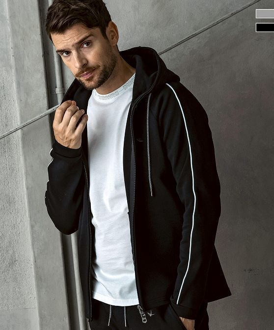 1PIU1UGUALE3 RELAX ウノピゥウノウグァーレトレ セットアップ スウェット メンズ ジム スポーツ 上下 ジャージ パーカー パンツ 2L 3L XXL_画像3