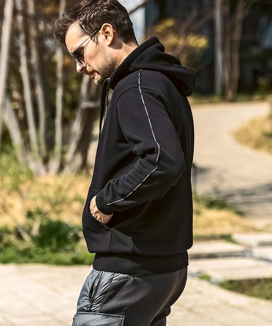 1PIU1UGUALE3 RELAX ウノピゥウノウグァーレトレ リラックス パーカ スウェット フーディー パーカー ブランド ウェア ウノピュウ LL XL_画像2