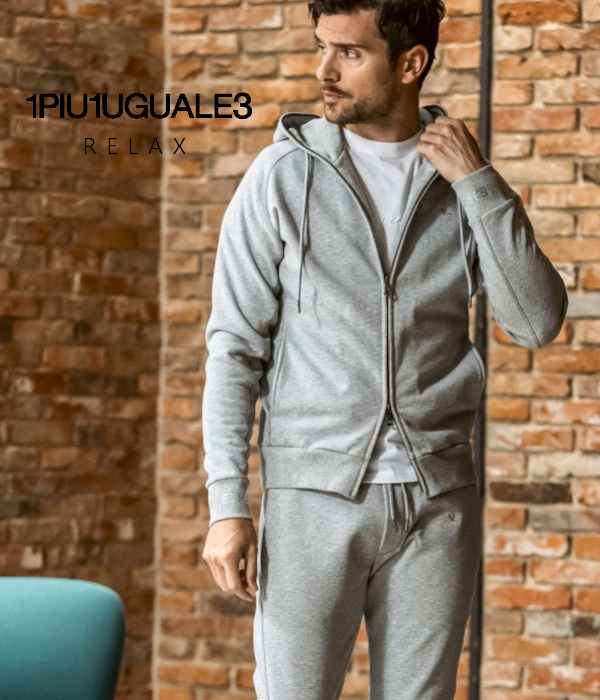 1PIU1UGUALE3 RELAX ウノピゥウノウグァーレトレ リラックス メンズ ブランド golf ゴルフ スウェット パーカ ジャージ スポーツ 2L 3L XXL_画像1