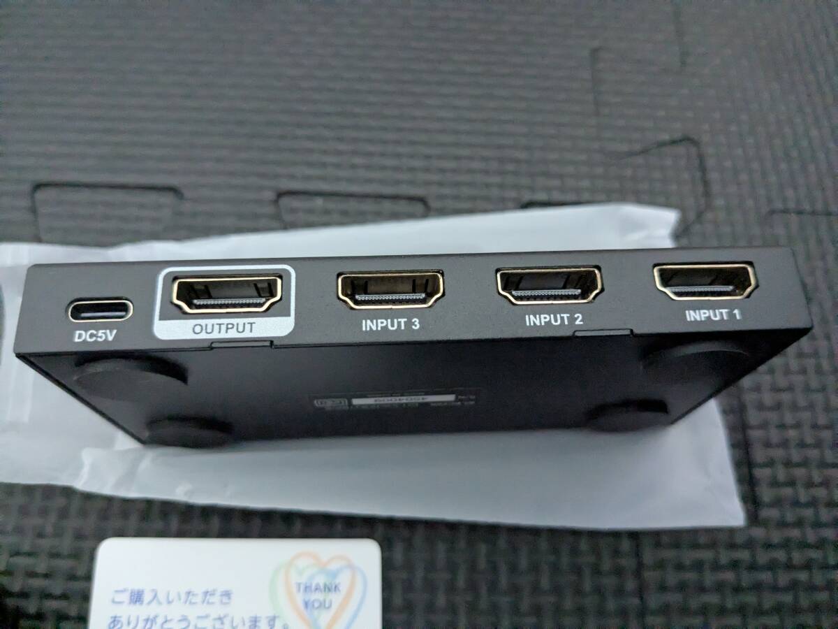 ◎0710u2332　エレコム HDMI切替器 (セレクター) 3入力1出力 4K(4096×2160)60Hz 選べる自動・手動切替機能 ブラック DH-SW4KB31BK/E_画像4