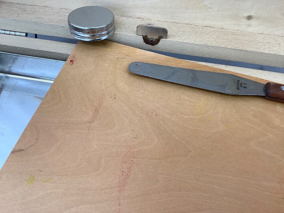 画材セット/油絵具/パレット/筆/ぺインティングオイル/ウォッシングオイル/顔彩 ACB 中古品の画像8