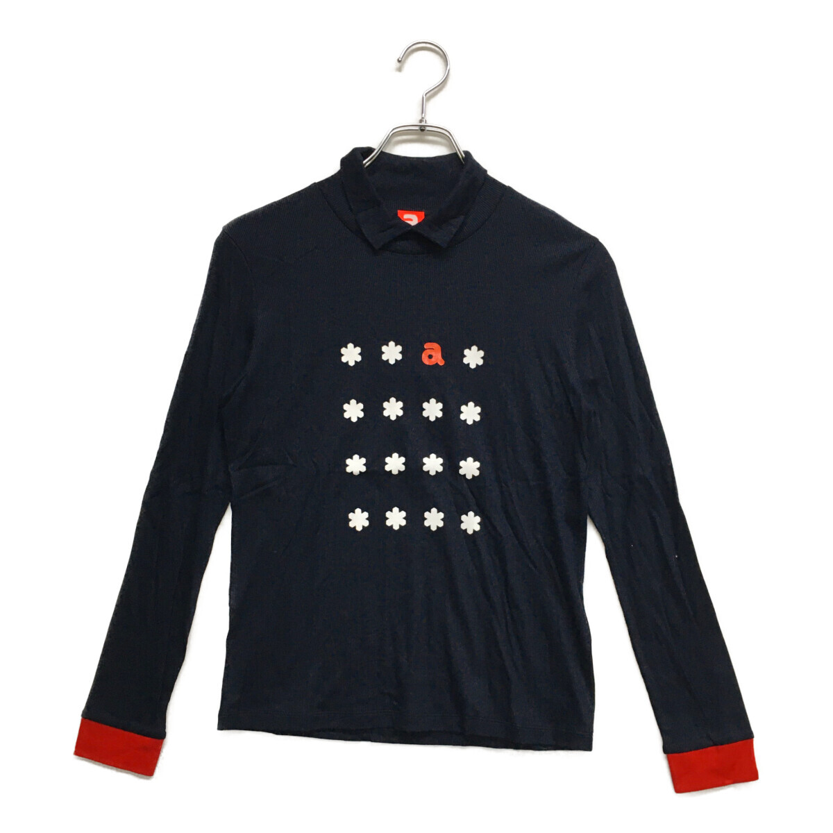 coco 未使用品【値下げ】 アルチビオ archivio レディース 長袖シャツ 36(S) 紺 ネイビー ハイネック ネコパケ発送可 118771_画像1