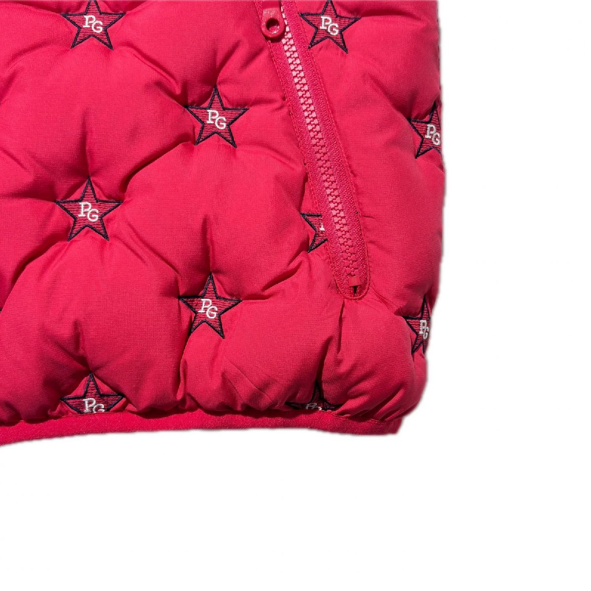 coco 中古 パーリーゲイツ PEARLY GATES レディース ダウンベスト 1(M) 濃ピンク 星柄 103850_画像5