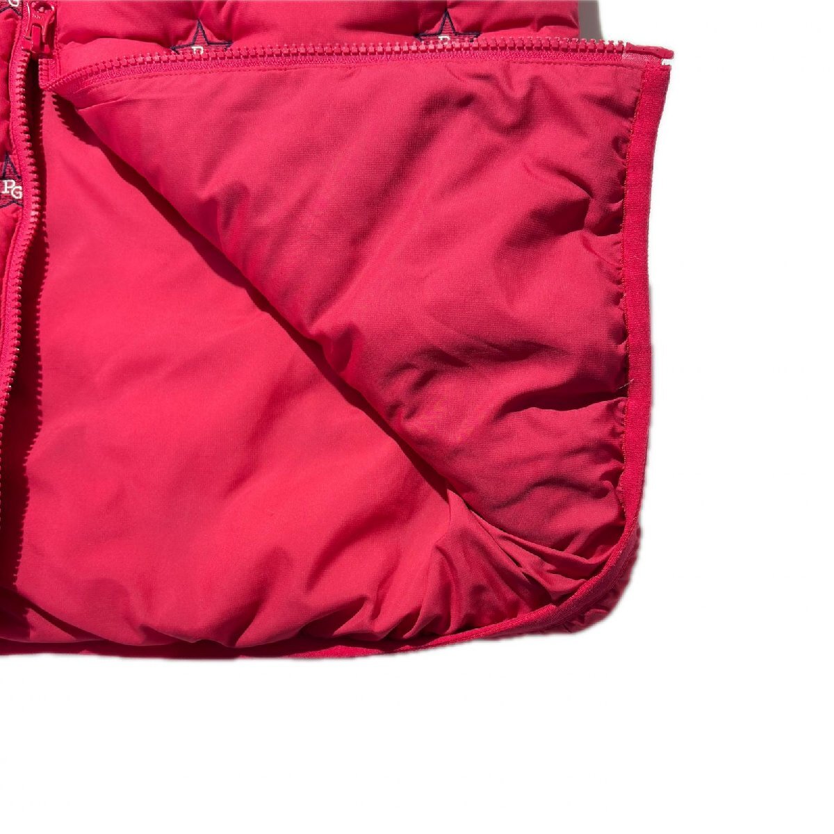 coco 中古 パーリーゲイツ PEARLY GATES レディース ダウンベスト 1(M) 濃ピンク 星柄 103850_画像6