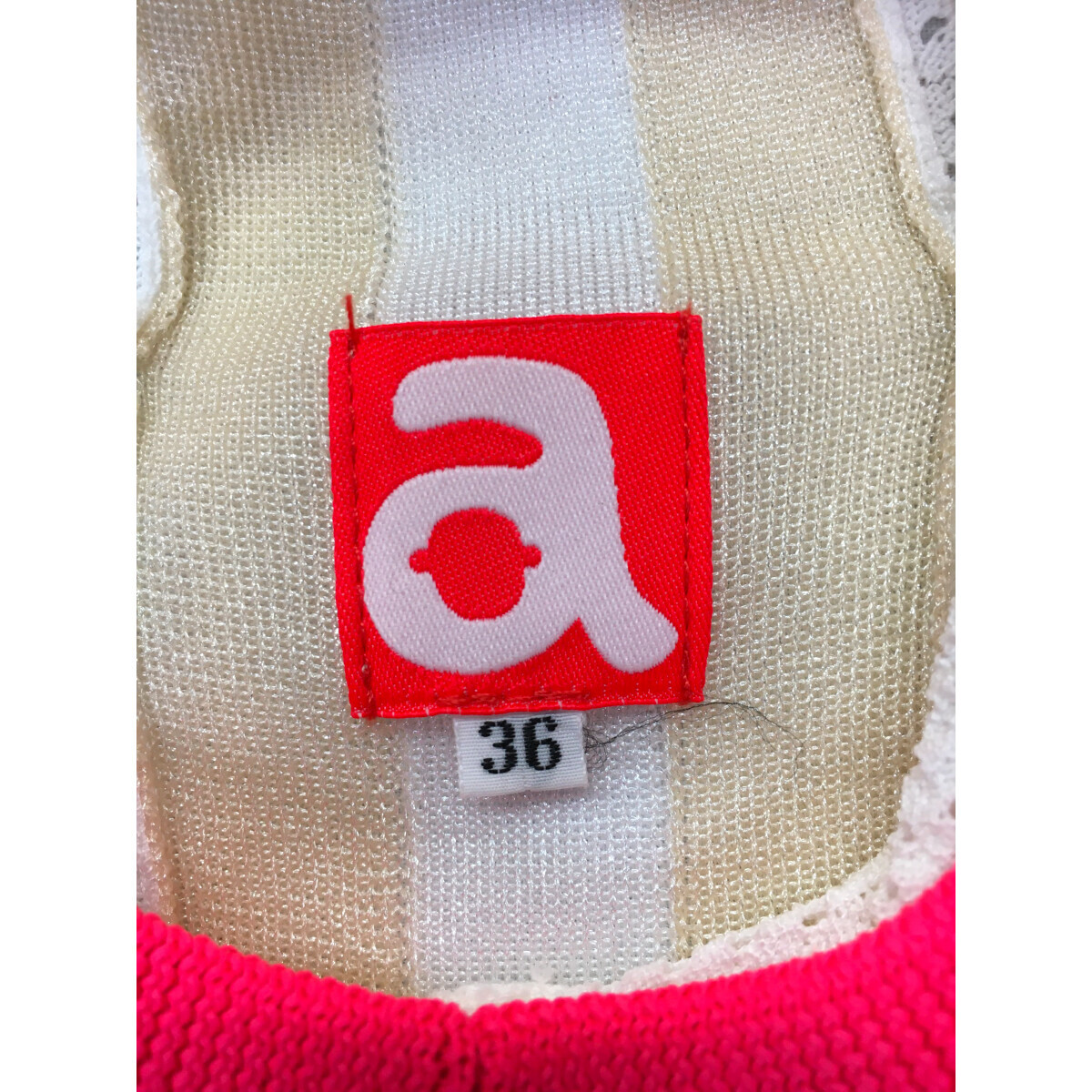 coco 中古【SALE】アルチビオ archivio レディース 長袖シャツ 36(S) 白 メッシュプルオーバー レターパックプラス発送可 88209_画像4