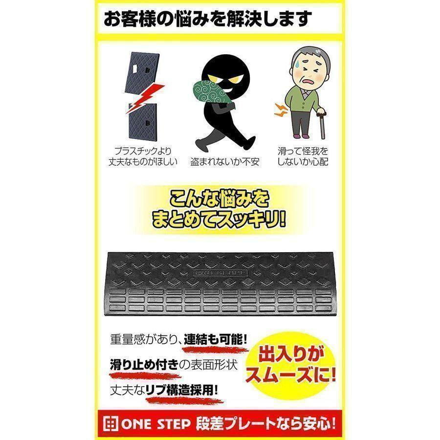 段差スロープ 2個セット 5cm 幅60cm 874ゴム スロープ 車diy_画像6