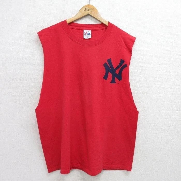 Tシャツ 松井秀喜 55 ヴィンテージ NY ニューヨーク・ヤンキース 00年代 MLB ノースリーブ メンズ XL_画像2