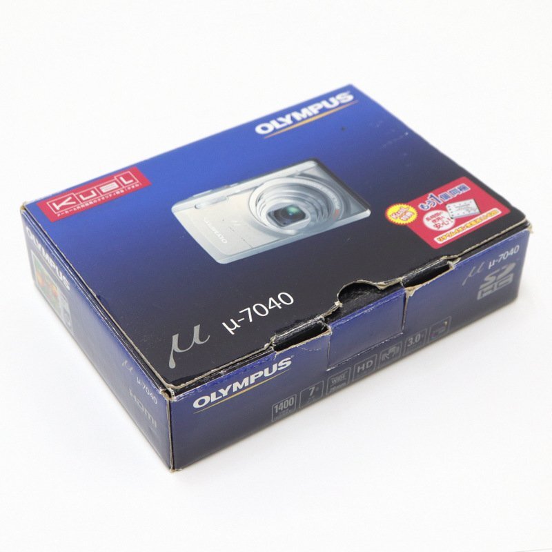 【訳ありジャンク品】OLYMPUS オリンパス デジタルカメラ μ7040 シルバー/デジカメ/写真/画像/1j0972_画像1