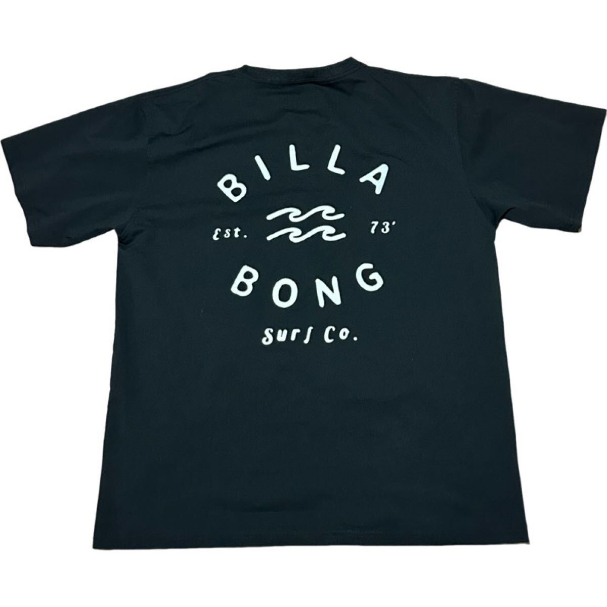 BILLA BONG ビラボン Tシャツ ロゴプリント ブラック Lサイズ 前胸ロゴ 背面ロゴ_画像3