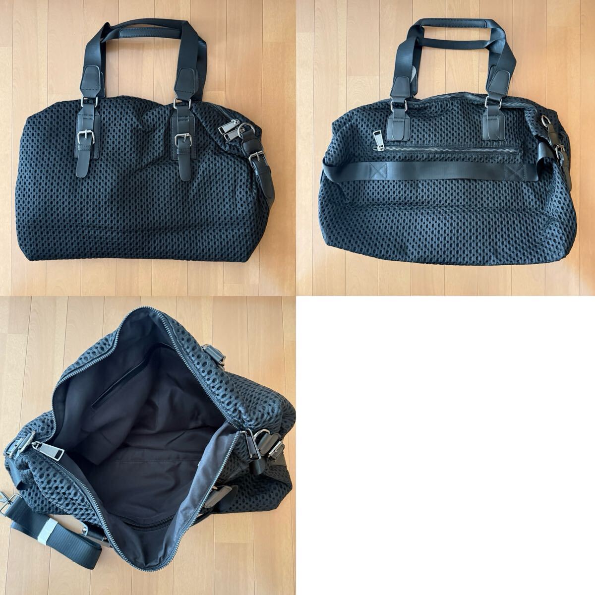 H17* сумка "Boston bag" сумка на плечо "мамина сумка" сетка черный чёрный женский мужской путешествие командировка легкий большая вместимость Carry on 2way