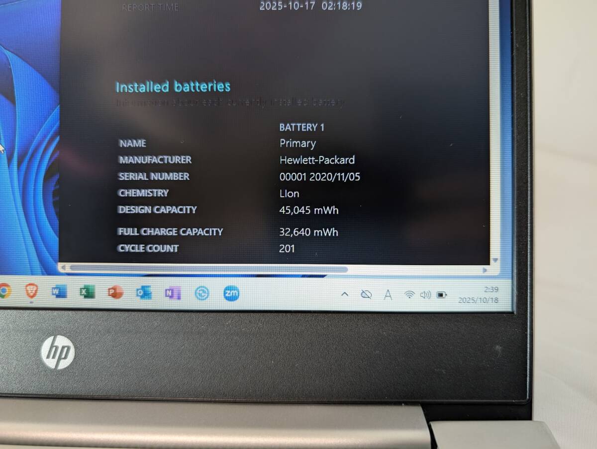 Windows11搭載 10世代 Core-i5 10210u RAM-8GB SSD-240GB Office Word Excel PowerPoint Zoom HP ProBook 430 G7【10012】