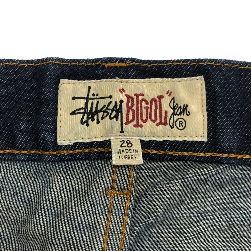 【中古】STUSSY BIG OL' SHORT DENIM ハーフパンツ 28 ネイビー ステューシー[240010489971]_画像4