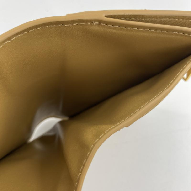 [ б/у ]BOTTEGA VENETA кассета кожа двойной бумажник Brown крем Bottega * Veneta [240017694109]