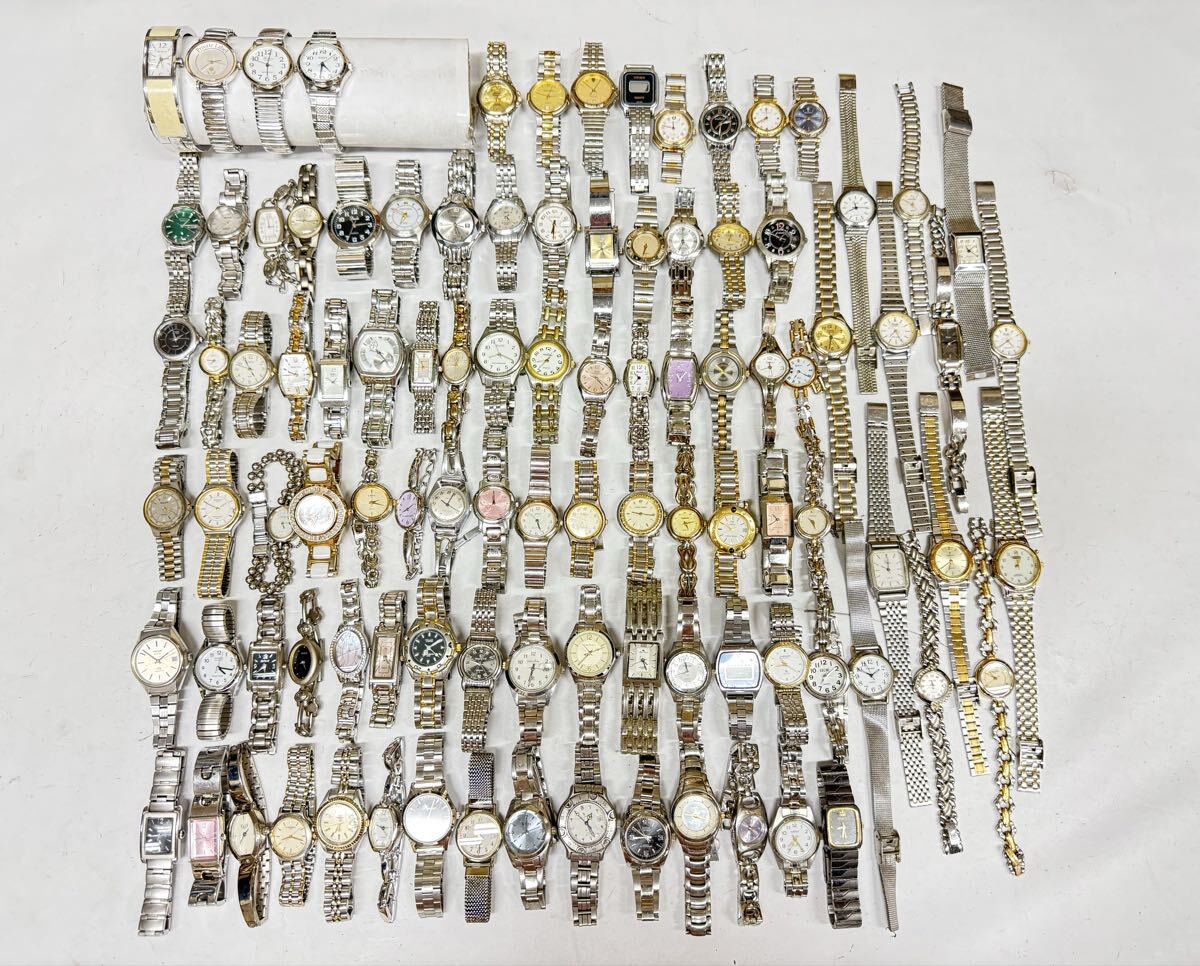 レディース 腕時計まとめて 大量 100本 セット セイコー シチズン BULOVA FULRA RICOH REGUNO Fill 等 メタルバンド まとめ 個 点 kg H30