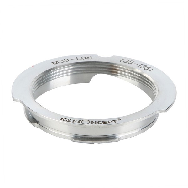 K&F Concept マウントアダプター KF-LM-35135 (ライカL39マウントレンズ → ライカMマウント変換)ブライトフレーム 35mm 135mm_画像1