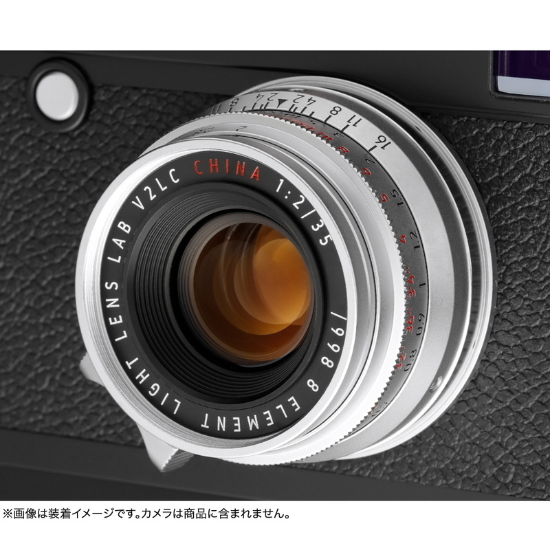LIGHT LENS LAB M 35mm f/2 ライカＭマウント 単焦点レンズ 標準 周八枚 8枚玉 ライカMマウントレンズ 交換レンズ シルバー_画像2