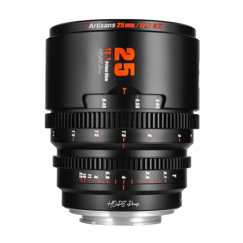 七工匠 7Artisans HOPE Prime 25mm T2.1 シネマレンズ キヤノンRFマウント S35センサー シネレンズ 映画 ブラック 広角_画像1