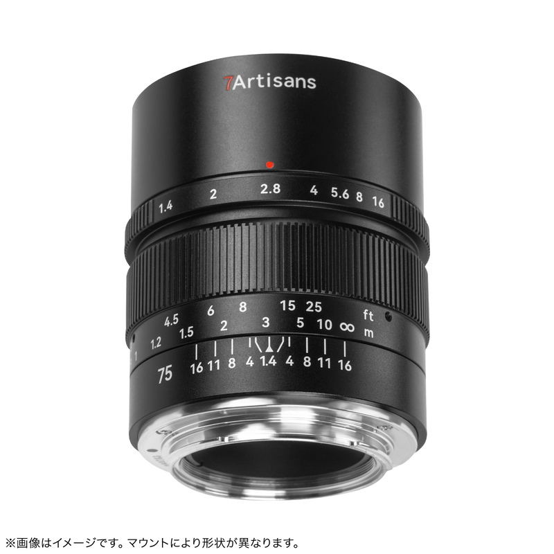 7Artisans 75mm F1.4 ソニーEマウント フルサイズ 単焦点レンズ 国内正規品 2年保証 中望遠 マニュアルレンズ 交換レンズ 七工匠_画像3