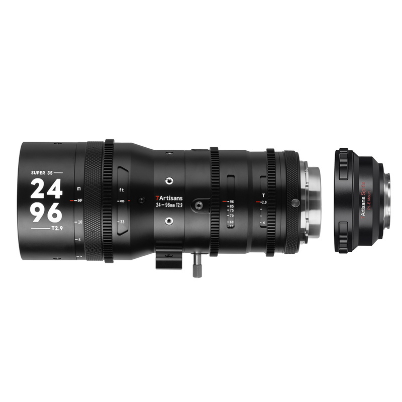 七工匠 7Artisans Sprite 24-96mm T2.9 PLマウント + ソニーEマウント変換アダプター セット シネマレンズ 映画製作_画像1