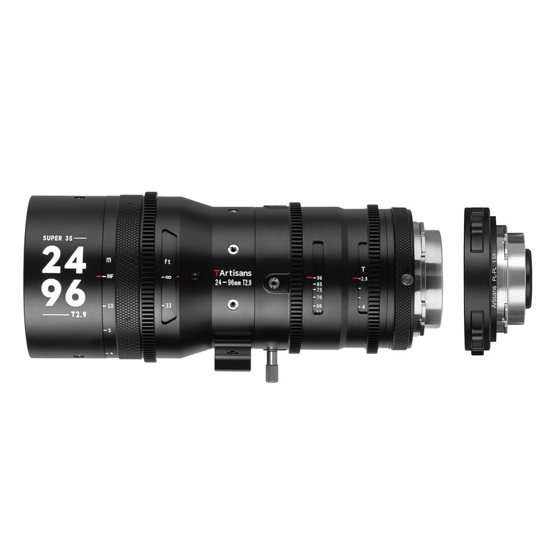 七工匠 7Artisans Sprite 24-96mm T2.9 PLマウント + 1.5X テレコンバーター セット シネマレンズ 映画撮影_画像1