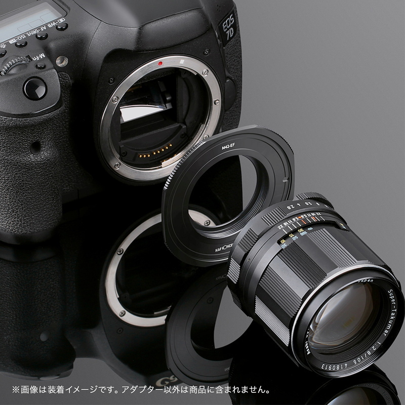 K&F Concept マウントアダプター KF-42EF.P（M42マウントレンズ → キヤノンEFマウント変換）canon ef オールドレンズ_画像5