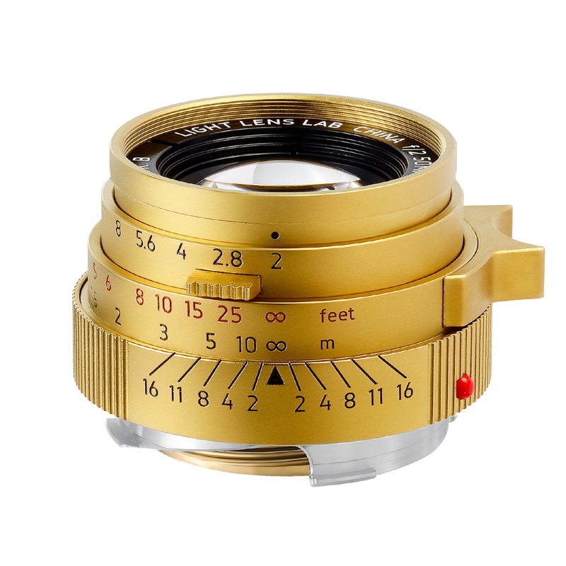 LIGHT LENS LAB M 50mm f/2 ブラスゴールド【世界限定200セット】(フード、UVフィルター付属)Mマウント 周Elcan_画像3