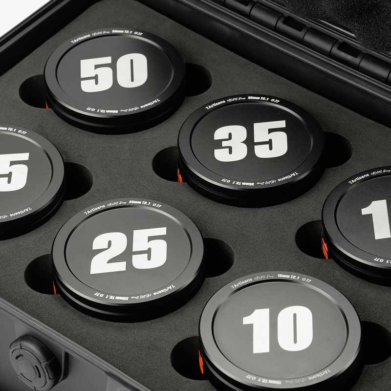 七工匠 7Artisans HOPE Prime 10-85mm T2.1 6本セット キヤノンRFマウント シネマレンズ S35センサー 映画 チタングレー_画像3