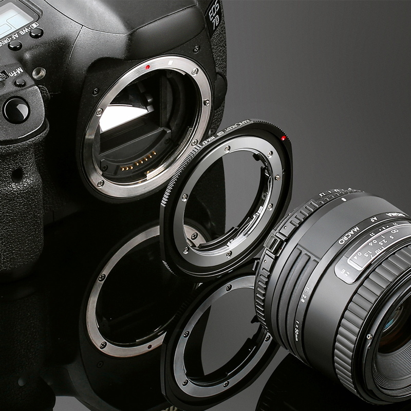 K&F Concept KF-NFEF.P（ニコンＦマウントレンズ → キヤノンEFマウント変換）マウントアダプター_画像5