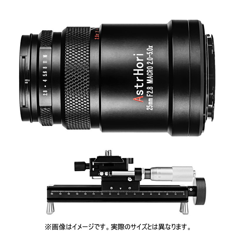 AstrHori アストロリ 25mm F2.8 Macro 2.0X-5.0X ライカLマウント マクロフォーカシングレールセット マクロレンズ_画像1