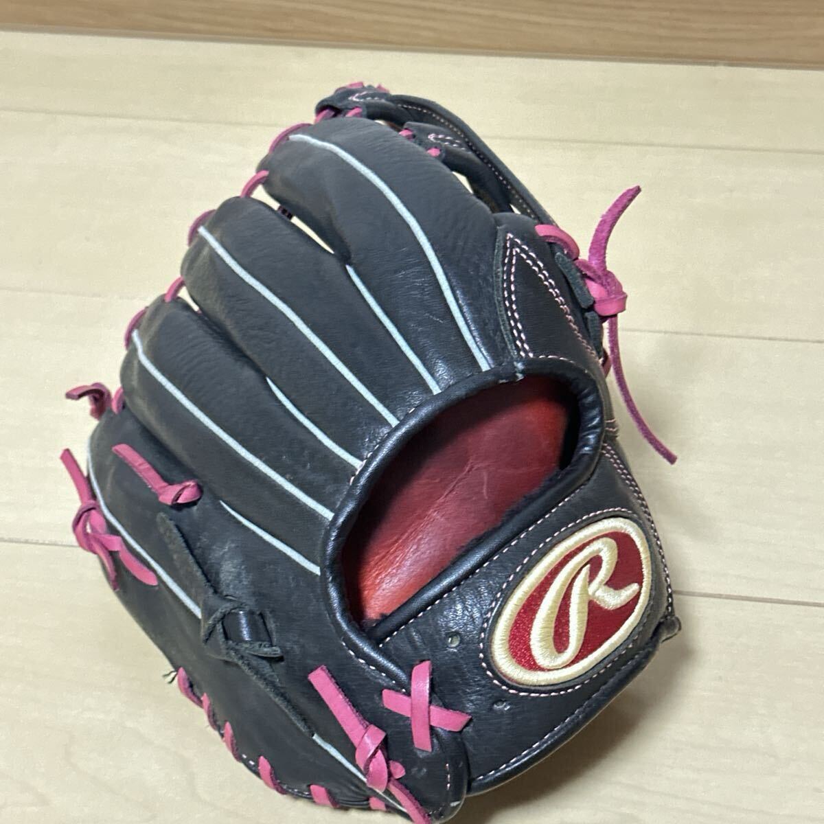 прекрасный товар Rawlings в общем для софтбола внутри . для перчатка розовый / черный RGA73W