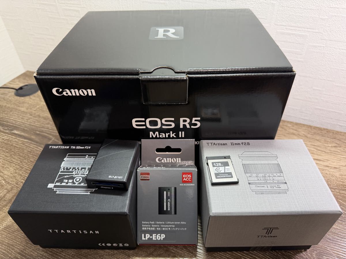 [ б/у прекрасный товар ]Canon EOS R5 Mark II корпус дополнение большое количество 