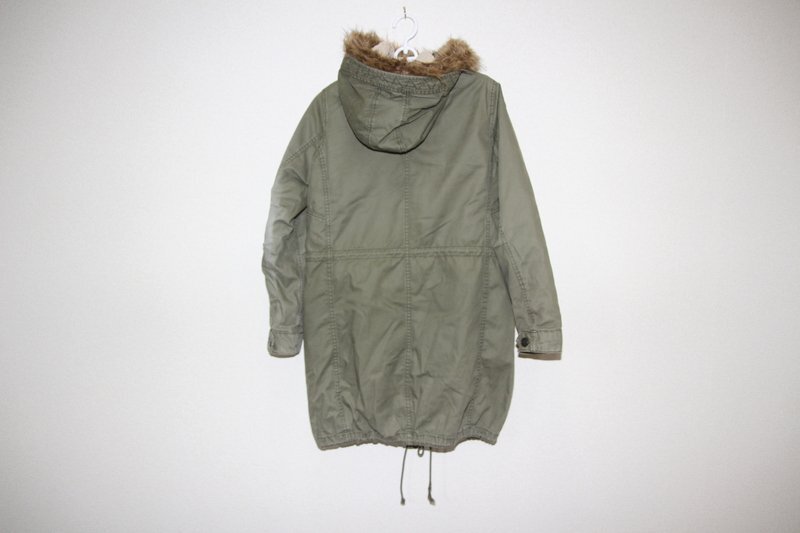 shuca モッズ コート カーキ サイズS アウターコート MM2165_画像2
