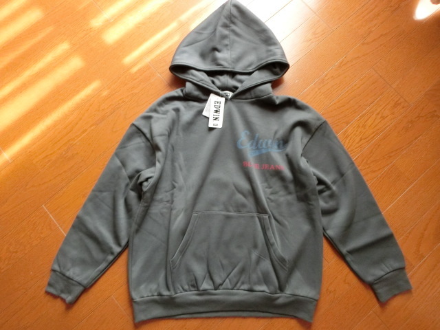新品◆エドウィンEDWIN◆裏起毛パーカートレーナー◆150_画像1