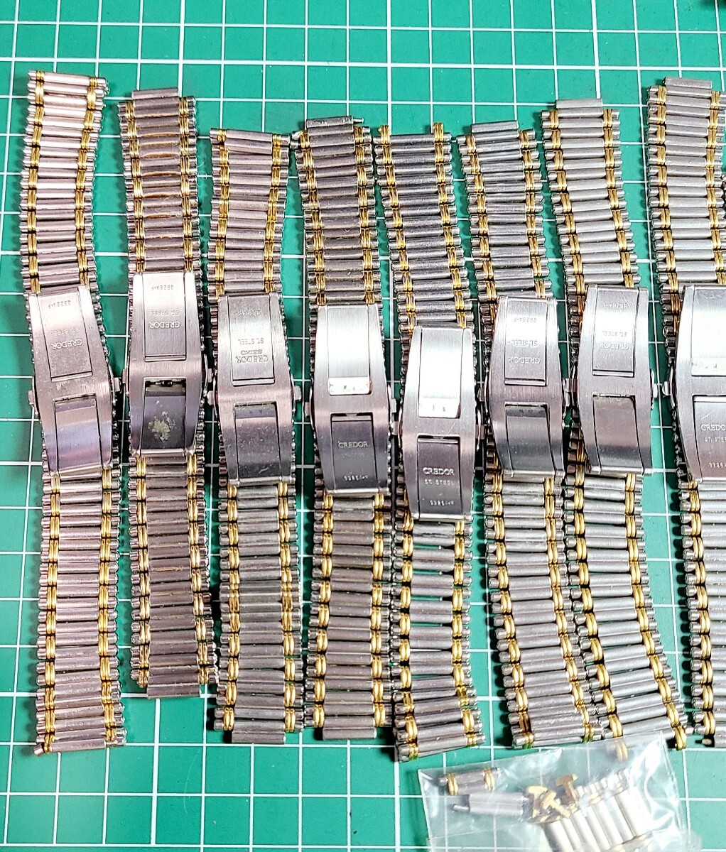 セイコー クレドール メンズ レディース ブレス 計11本 余りコマ付き.の画像5