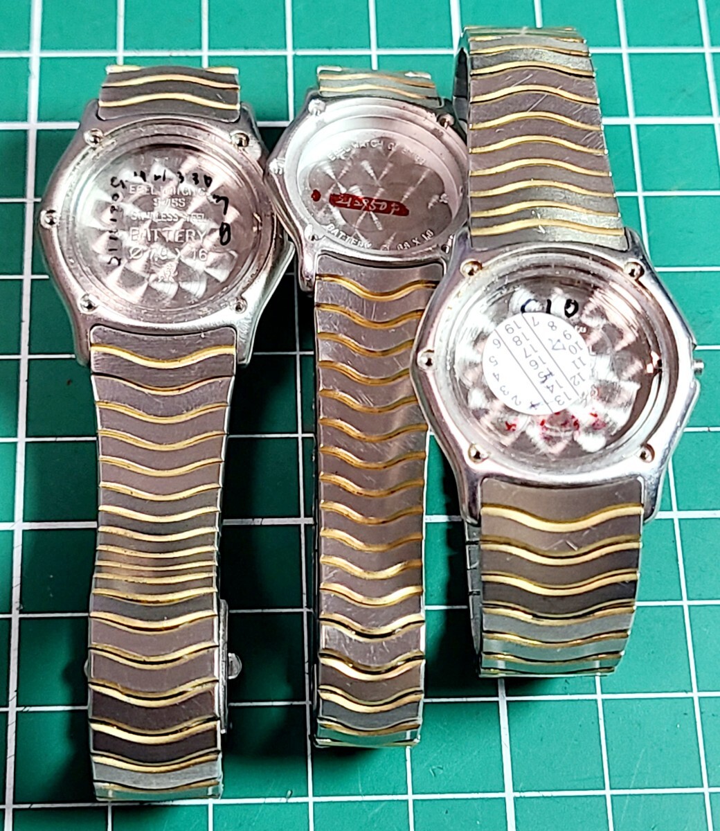 EBEL　エベル　クラシックウェーブ　ブレス6本 ムーブメント6点　リューズ無し、動作未確認のためジャンク品._画像5