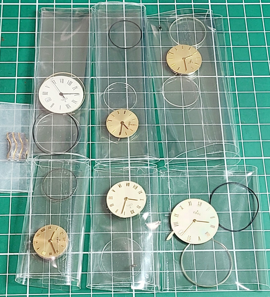 EBEL　エベル　クラシックウェーブ　ブレス6本 ムーブメント6点　リューズ無し、動作未確認のためジャンク品._画像7