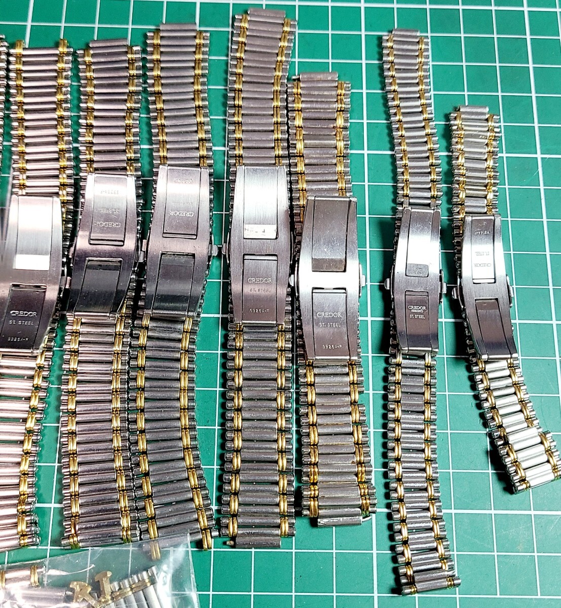 セイコー クレドール メンズ レディース ブレス 計11本 余りコマ付き.の画像6