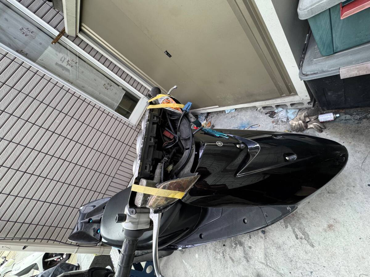 ジョグ ZR SA16J 転倒車 キタコ120kmメーター デイトナCDI_画像5