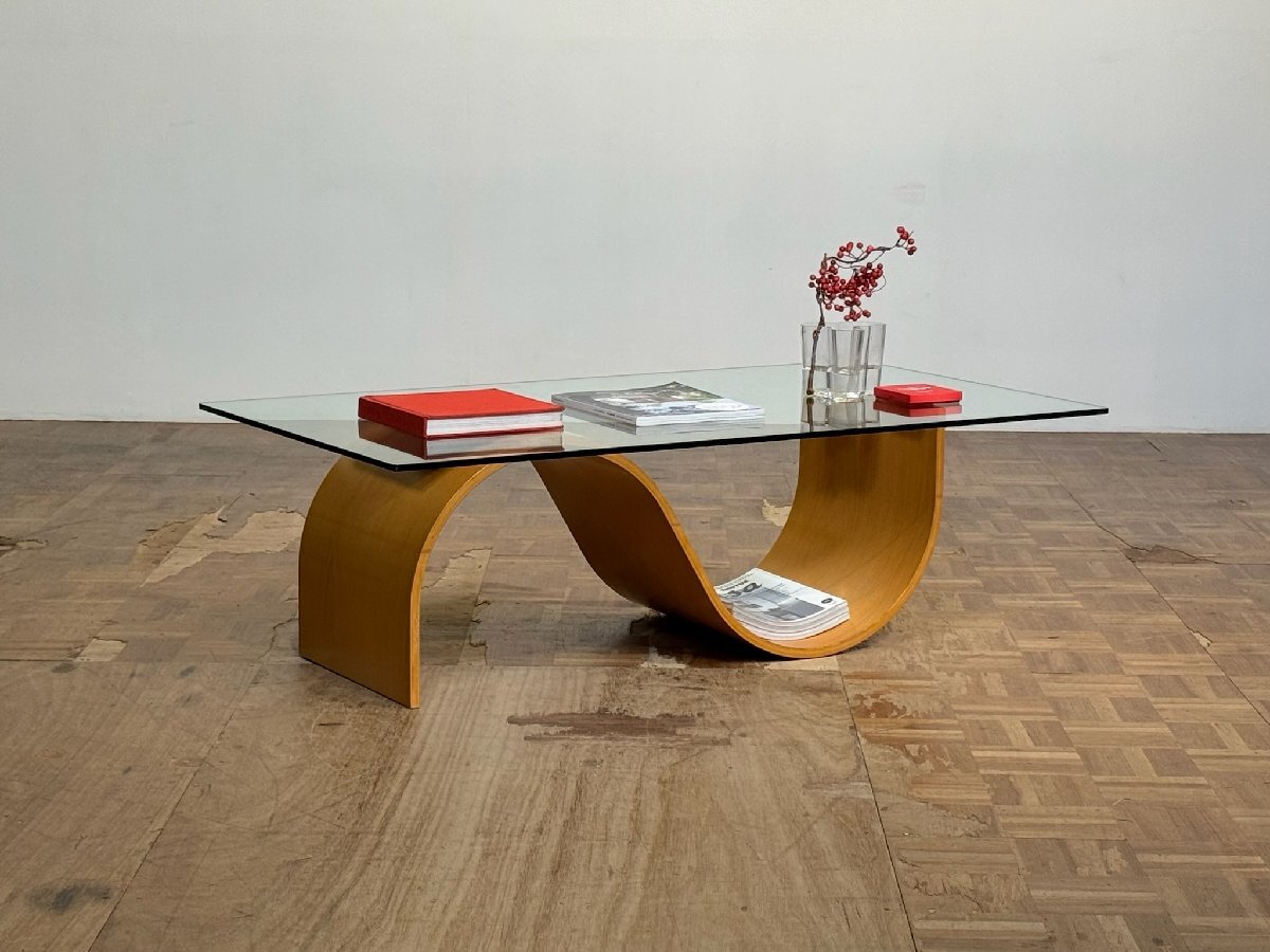 -os1190|ノルウェーヴィンテージ Fiords/フィヨルド ミニマムガラスセンターテーブル|フリッツハンセン アクタス エコーネス アルテック_画像2