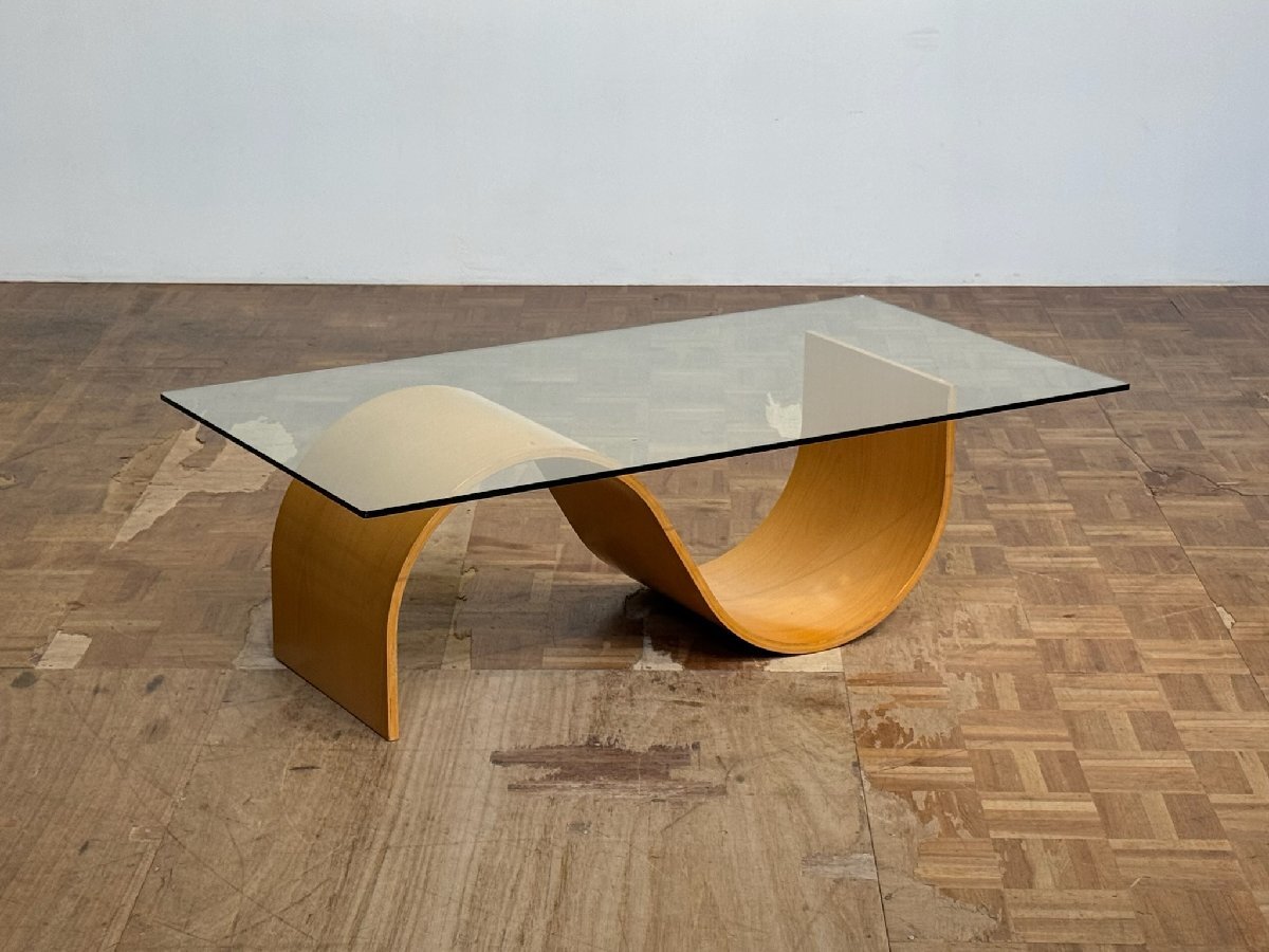 -os1190|ノルウェーヴィンテージ Fiords/フィヨルド ミニマムガラスセンターテーブル|フリッツハンセン アクタス エコーネス アルテック_画像1