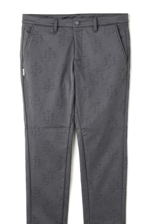 新品 パーリーゲイツ ジャックバニー WIND BLOCK ピンソニック裏フリース 防風テーパードパンツ(5)サイズL/グレー JACK BUNNY_画像8