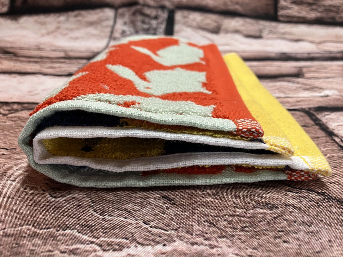 《2枚組》動物のシルエット柄が印象的な有名ブランド【アノラック】ポルトガル製ミニタオルハンカチ2枚1,320円が_画像6