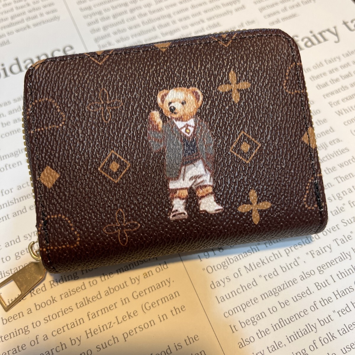 カードケース レディース 刺繍 可愛 大容量 ベアUKイギリス新品 ミニ 財布 じゃばら クレジットカード コインケース 名刺 入れ ベローズ_画像7