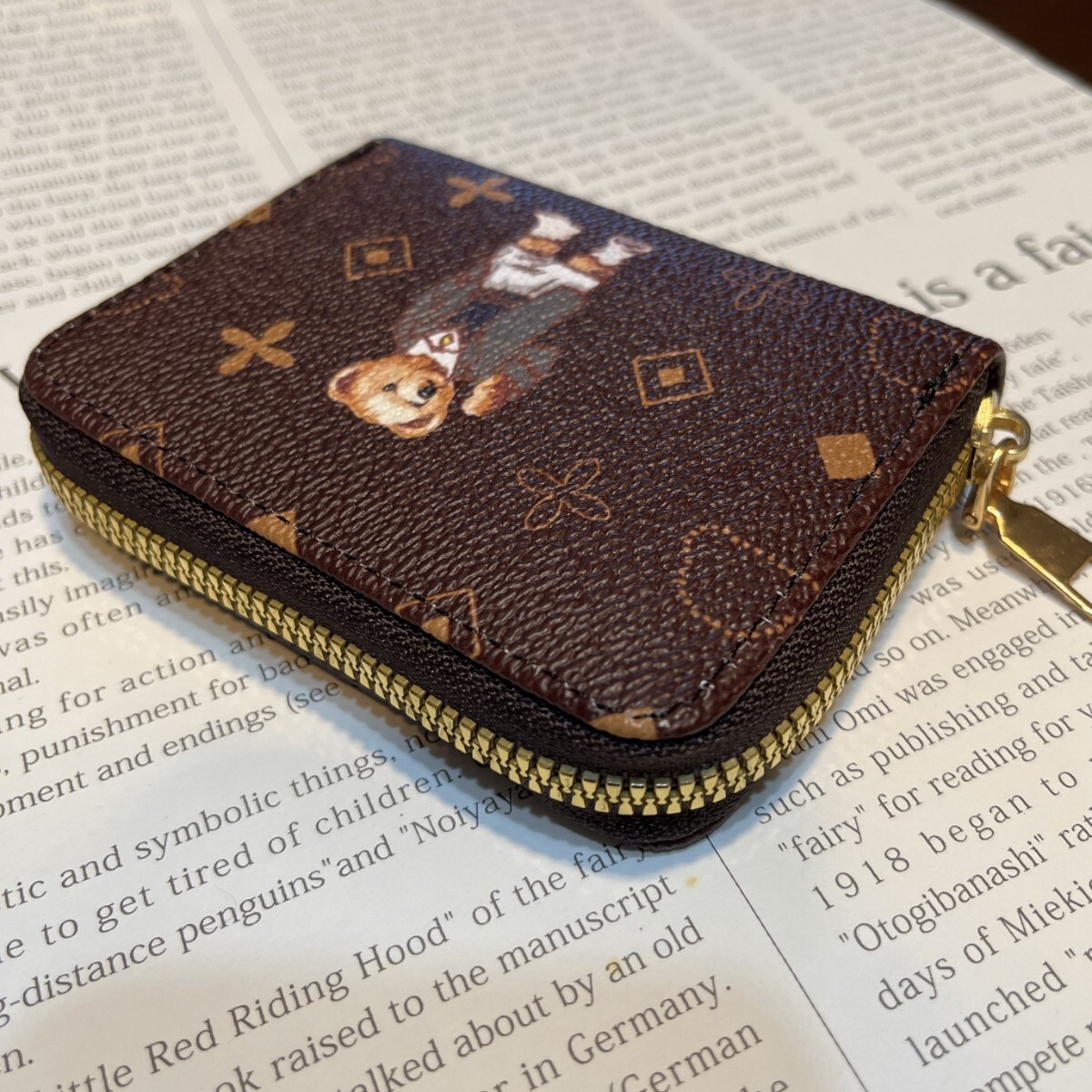 カードケース レディース 刺繍 可愛 大容量 ベアUKイギリス新品 ミニ 財布 じゃばら クレジットカード コインケース 名刺 入れ ベローズ_画像8