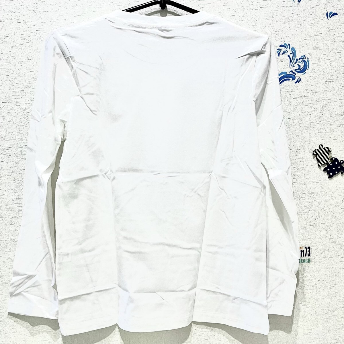 ベアー トレーナー ロングTシャツ スケボー 長袖 日本未入荷 ホワイト 白 メンズ パーカー 新品 NASA レディース Tシャツ 秋冬 春 おシャレ_画像5