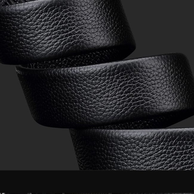 自動サイズ調整 メンズ 新品 黒 レザープレイボーイ フィットバックル ベルト オートロック 穴なし ビジネス 紳士 スーツ 学生 カジュアル_画像4